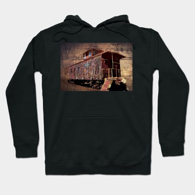 Old Caboose - Railroad Car Hoodie by JimDeFazioPhotography